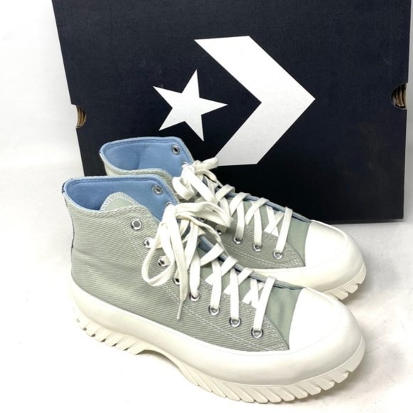 Converse Chuck Taylor Lugged 2.0 Shoes Platform Women Summit Sage Canvas A03809C - Picture 7 of 10